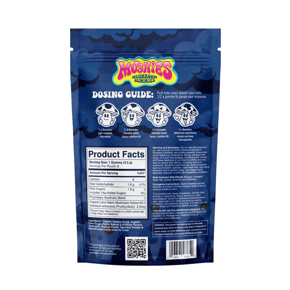 Party Vibez - Blu Razz Mushroom Gummies view 2