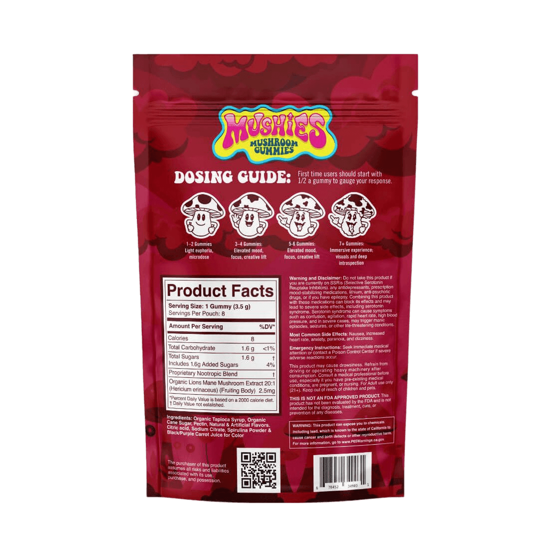 Chill Vibez - Strawberry Mushroom Gummies view 2